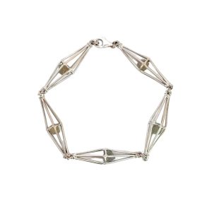 18ct White Gold Diamond Congo Cube Bracelet