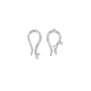18ct White Gold Medium Diamond Verona Earrings
