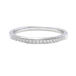 Exclusive Diamond Grain Set White Gold Eternity Ring