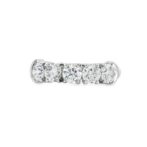 18ct White Gold 1.54ct 5 Stone Diamond Ring