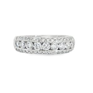 18ct Diamond Triple Row Ring