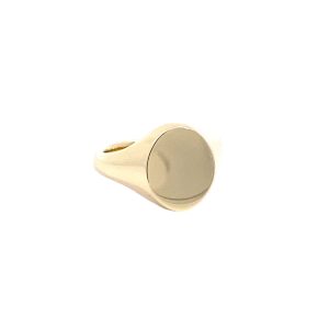 9ct Yellow Gold Oval 13x11mm Signet Ring