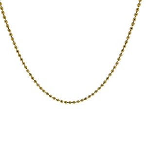 Preloved 18ct Gold 16" Beaded Chain