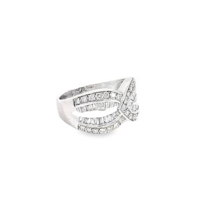 Preloved Baguette & Brilliant Diamond Dress Ring