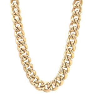 Preloved 14ct Large Link Hollow Curb Chain